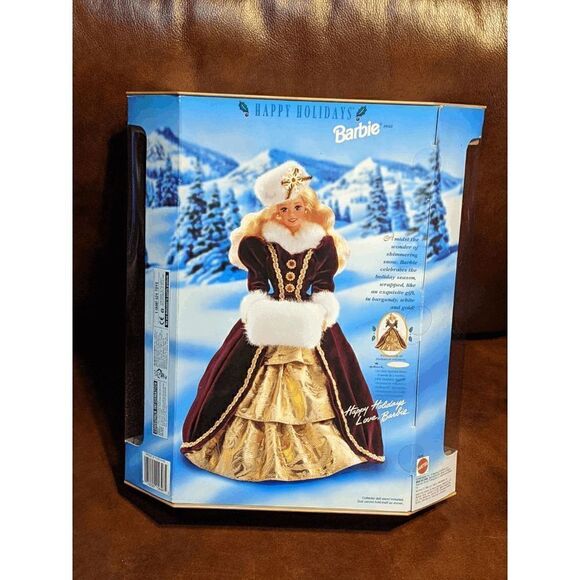 NWT 1996 Holiday Barbie Special Edition Happy Holidays Barbie Doll NRFB - Picture 3 of 7